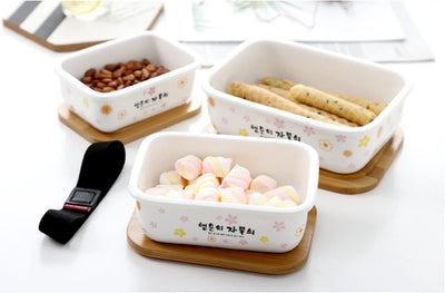 Recipiente de Cerámica Japonesa para Refrigerador - Caja Multiusos con Tapa - Image 15