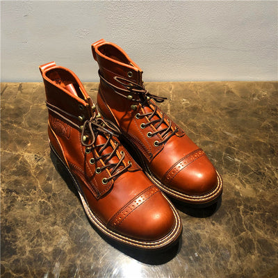Botas de Cuero Premium para Hombre - Estilo Tendencia Versátil - Image 7