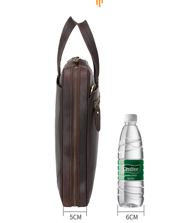 Maletín Portátil de Cuero Genuino Estilo Retro - Bolsa Ejecutiva Vintage - Image 6