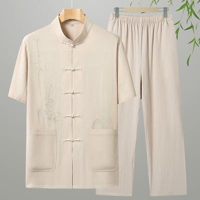 Conjunto de Descanso en Algodón para Abuelos - Cómodo y Elegante - Image 3