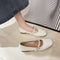Mocasines Elegantes con Hebilla de Palabra Única para Mujer