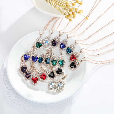 Collar Colgante de Cristal Amor Incrustado - Image 25