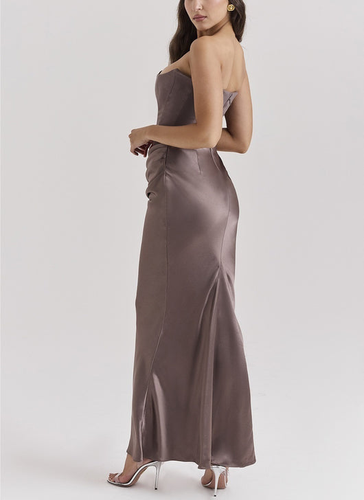 Vestido Largo Tubo Escotado Elegante para Fiestas y Eventos - Image 27