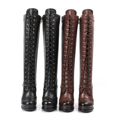 Tacones Altos con Tira y Plataforma Gruesa para Mujer - Image 5