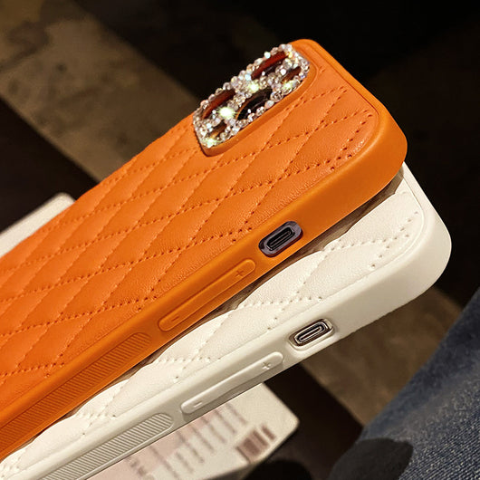 Funda de Cuero para Teléfono con Diseño Entrelazado - Image 4