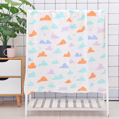 Toalla de Baño para Bebé con Acolchado Seersucker de Seis Capas - Image 47