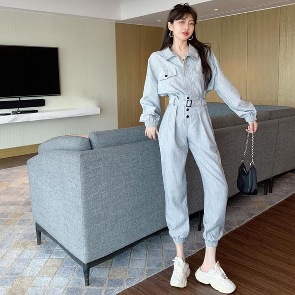 Pantalón Slim de Cintura Alta con Ajuste Reductor y Lazo