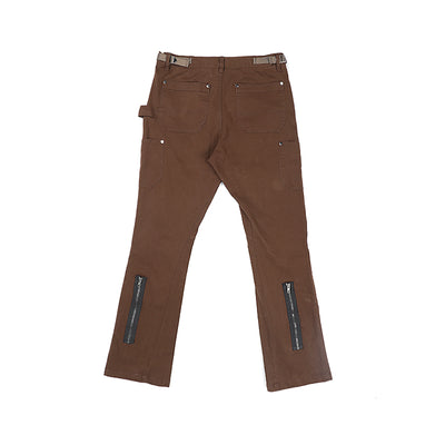 Pantalones Acampanados Desestructurados con Cierre y Detalles Gastados - Image 8