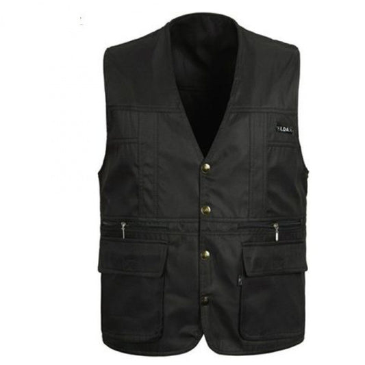 Chaleco Multipocket para Hombre Maduro - Primavera y Otoño