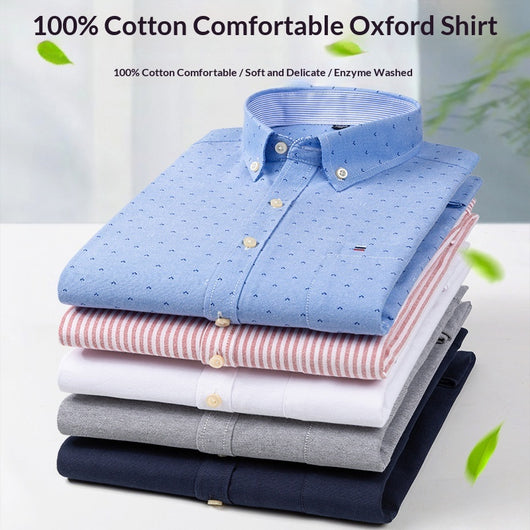 Camisa Cuadriculada Casual de Manga Larga para Hombre Talla Grande - Image 3