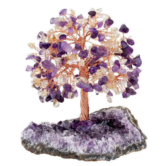 Árbol de Amatista Natural con Base de Grava - Ornamento Artesanal - Image 20