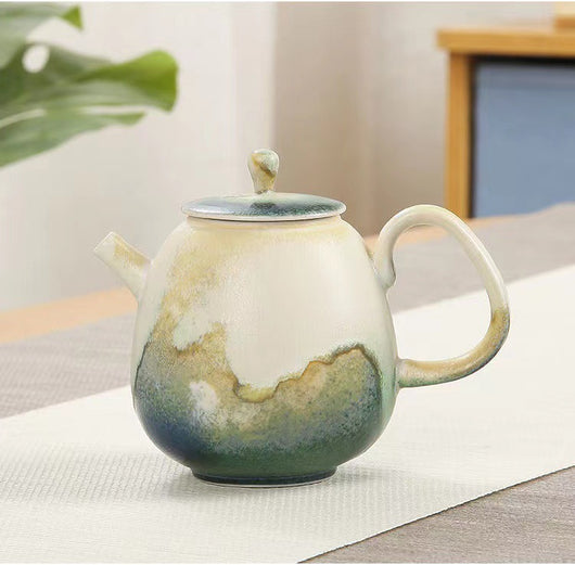 Tetera Artesanal Cerámica Retro Japonesa con Juego de Té - Image 14