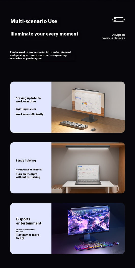 Lámpara LED de Escritorio para Monitor - Luz Protectora para los Ojos - Image 10