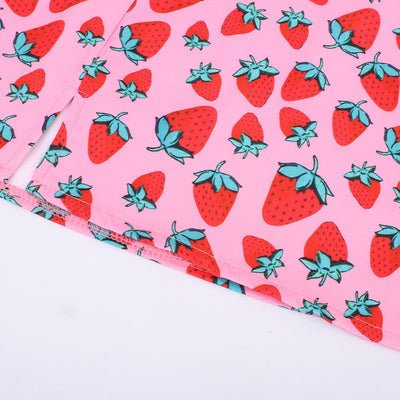 Falda Corta Cintura Alta con Estampado de Cerezas y Abertura Lateral - Image 22