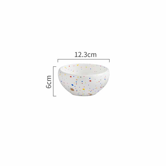 Plato de Cerámica Terrazzo - Vajilla Moderna para el Hogar