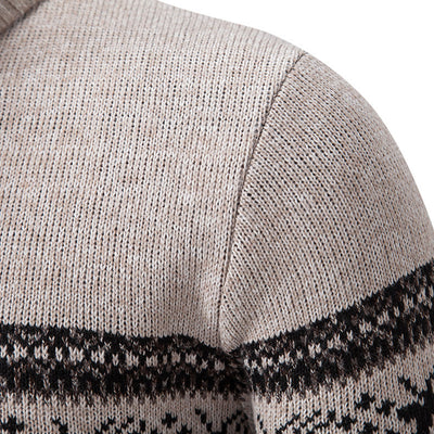 Suéter Tejido de Cuello Medio Cierre Half-zip Talla Grande - Image 14