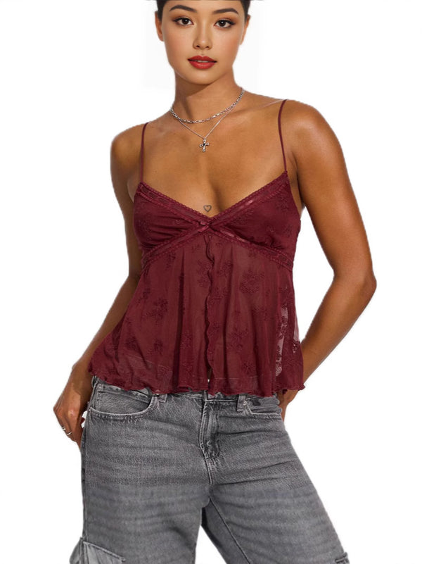Vestido Sensual de Malla Hueca con Abertura Lateral