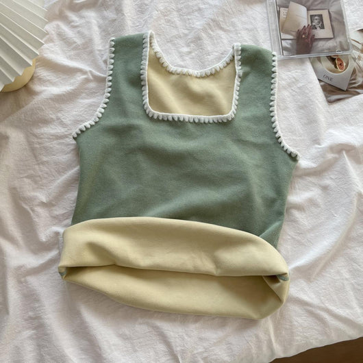 Chaleco Halter con Cuello Cuadrado en Terciopelo para Mujer - Image 14