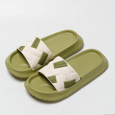 Pantuflas de Bloques de Color para Parejas - Cómodas Zapatillas de Casa con Suela Antideslizante - Image 25