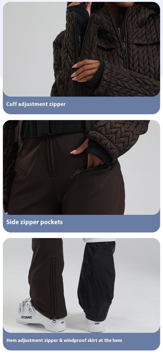 Traje de Esquí Térmico Impermeable para Mujer - Protección Total en Montaña - Image 18