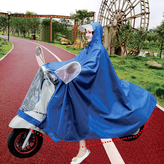 Poncho Impermeable Doble para Moto y Bicicleta Eléctrica con Ala Ancha - Image 15