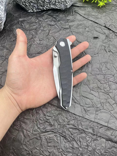 Cuchillo Plegable de Supervivencia con Mango de Fibra de Nylon - Image 10