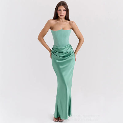 Vestido Largo Tubo Escotado Elegante para Fiestas y Eventos - Image 15