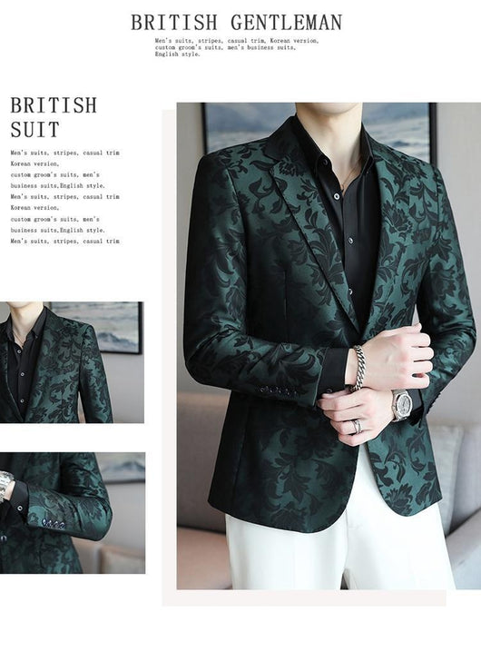 Blazer Slim Fit de Color Liso para Hombre - Primavera Verano - Image 12