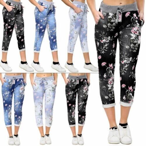 Pantalones Jogger Casuales con Estampados Europeos y Americanos para Primavera y Verano