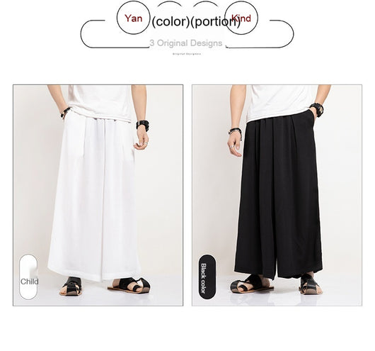 Pantalones Casuales Rectos Holgados Inspirados en Estilo Asiático - Image 10