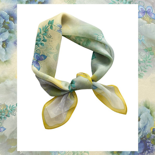 Pañuelo de Seda Chiffon Elegante y Versátil para Mujer - Image 5