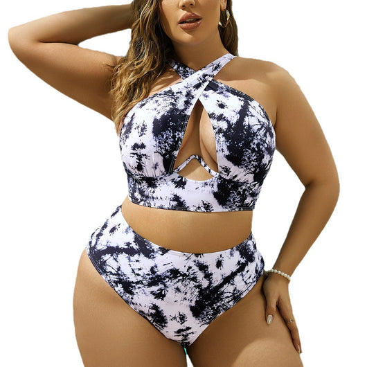 Bikini Estampado con Cuello Cruzado - Image 5