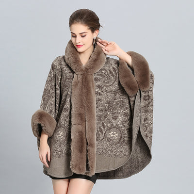 Abrigo de Lana con Capucha y Cuello de Piel de Zorro - Elegancia Atemporal - Image 6