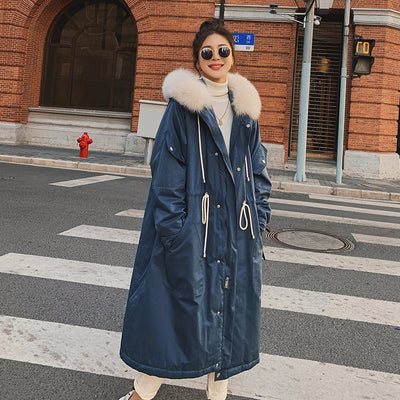 Chaqueta Acolchada Suelta Estilo Coreano con Cintura y Forro de Terciopelo - Image 10