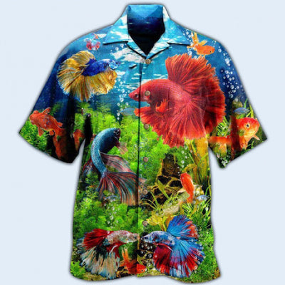 Camisa Casual de Manga Corta con Estampado Digital para Hombre - Image 10