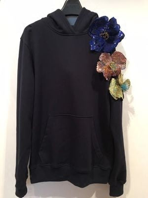 Sudadera Holgada con Capucha Estampado Floral Trendy - Image 2