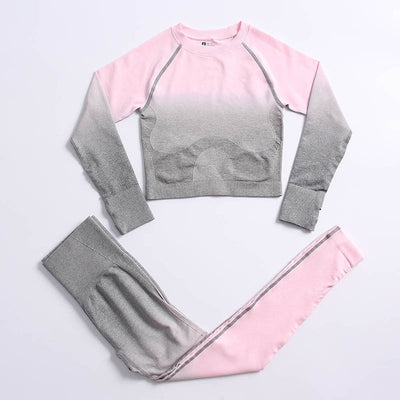 Conjunto Deportivo Yoga Degradado para Mujer - Transpirable y Cómodo - Image 18