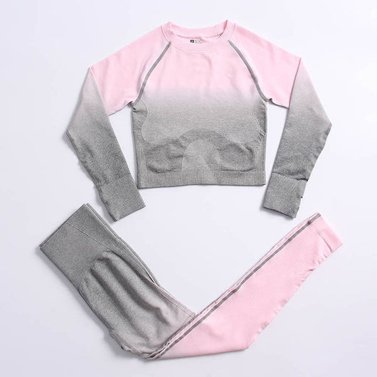 Conjunto Deportivo Yoga Degradado para Mujer - Transpirable y Cómodo - Image 18