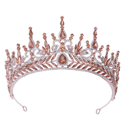 Diadema Nupcial de Cristal Barroco - Corona Grande para Novia - Image 13