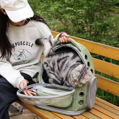 Mochila Transportadora Transparente para Gatos y Perros - Cápsula Espacial - Image 3