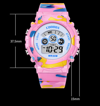 Reloj Deportivo Digital Luminoso Resistente al Agua Unisex Estudiante - Image 3
