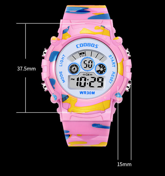 Reloj Deportivo Digital Luminoso Resistente al Agua Unisex Estudiante - Image 3