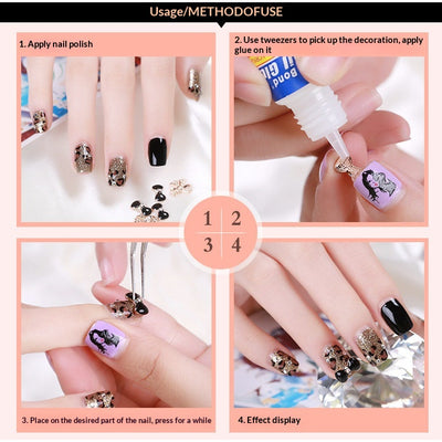 Joyas Metálicas para Uñas - Parches Decorativos - Image 20