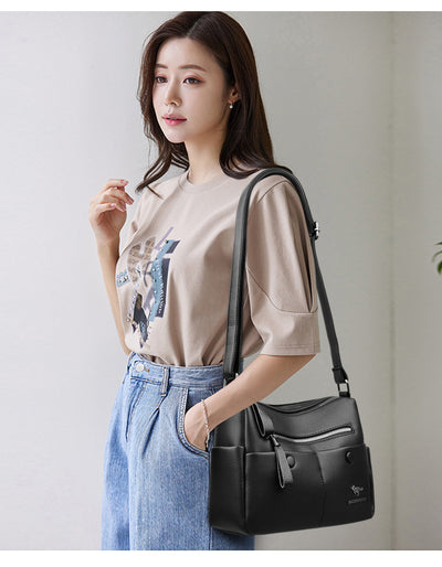Bolso de Cuero Suave para Mamá - Diseño Minimalista y Versátil - Image 11