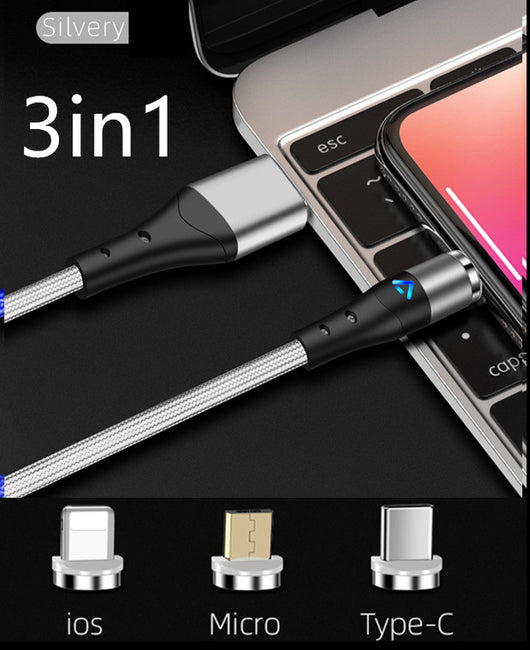 Cable Magnético Rotativo de Carga Rápida 3A con Transmisión de Datos - Image 22