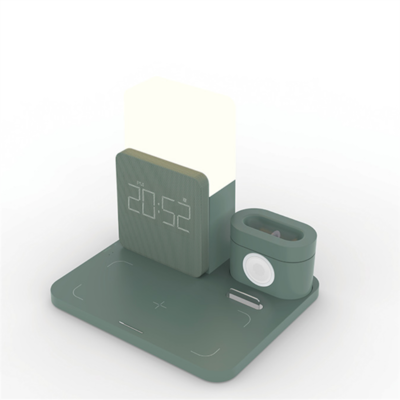 Cargador Inalámbrico Qi 3 en 1 con Soporte Multifunción - Image 9