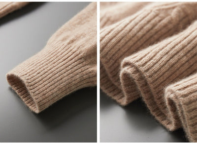 Suéter de Cashmira Trenzado con Cuello Redondo para Hombre - Colección Otoño Invierno - Image 26