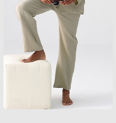 Pijama Hombre Gasa Tejida Primavera Otoño Ligero y Cómodo - Image 22