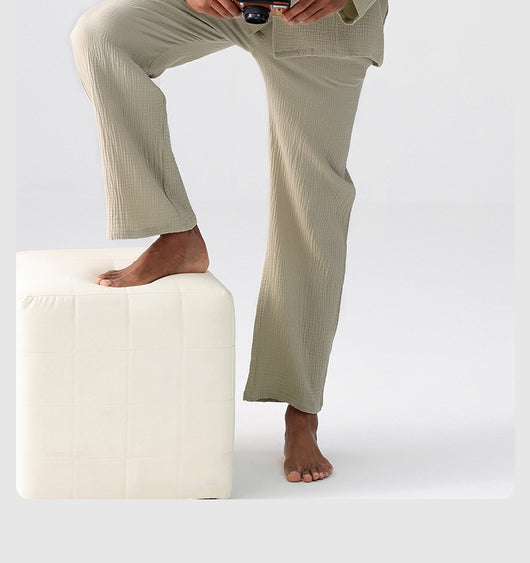Pijama Hombre Gasa Tejida Primavera Otoño Ligero y Cómodo - Image 22