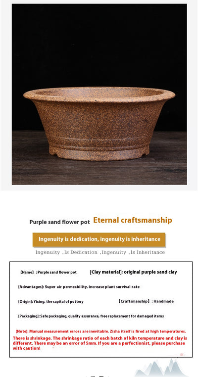 Maceta de Cerámica Refractaria para Orquídeas, Clivias y Plantas Verdes - Image 14